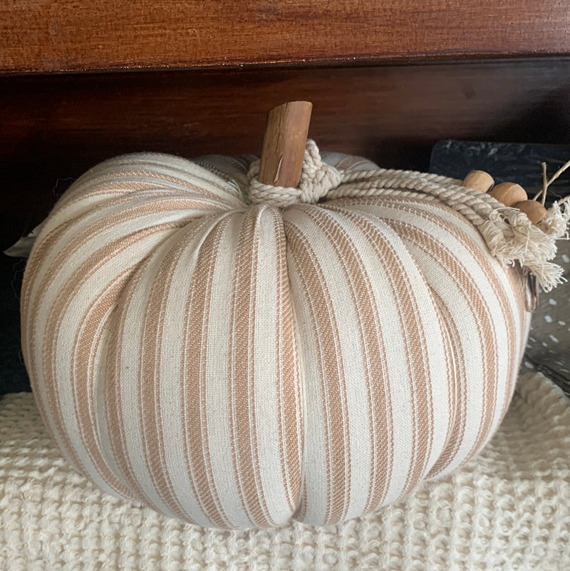 Tick Stripe Stuffed Pumpkin