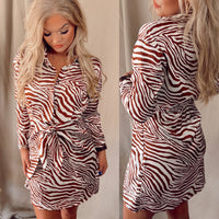 Zara Zebra Print Dress