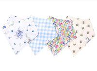 Copper Pearl Baby Bandana Bibs Set of 4 - Catherine