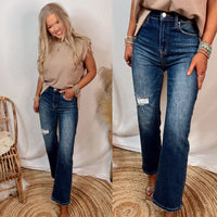 Salem High Rise Straight Leg Jeans