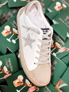 Gaby Neutral Rhinestone Star Sneakers