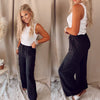 Care Free Cargo Trousers- Black