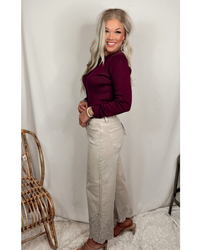 Lady May Lace Embroidered Hem Crop Jeans