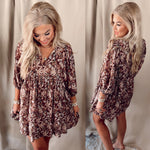 Felicity Fall Florals Babydoll Dress
