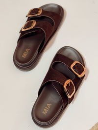 MIA Gen Sandals - Chocolate Suede