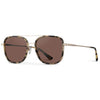 WMP Eyewear - Gia Polarized Sunglasses - Beige Tortoise Frame / Brown Lens