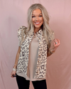Coveted Confidence Leopard Print Button Up Top / vest