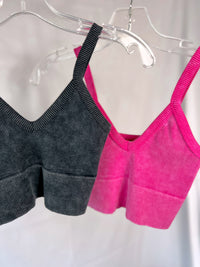 Cyrus Cropped Tank- Pink