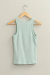 Ready For Anything Ribbed Round Neck Basic - Mint