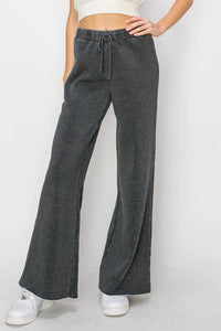 Ready To Run Relaxed Drawstring Pants - Black