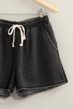 Laid Back Drawstring Shorts- Black