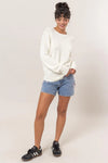 Setting Boundaries Crew Neck Sweater- Ivory