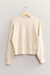 Classic Comfort Crew Neck Pullover- Natural