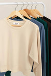 Classic Comfort Crew Neck Pullover- Natural