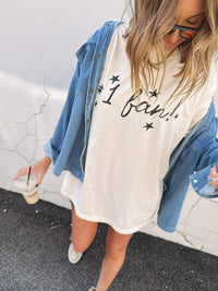 Number One Fan Neutral Graphic Tee