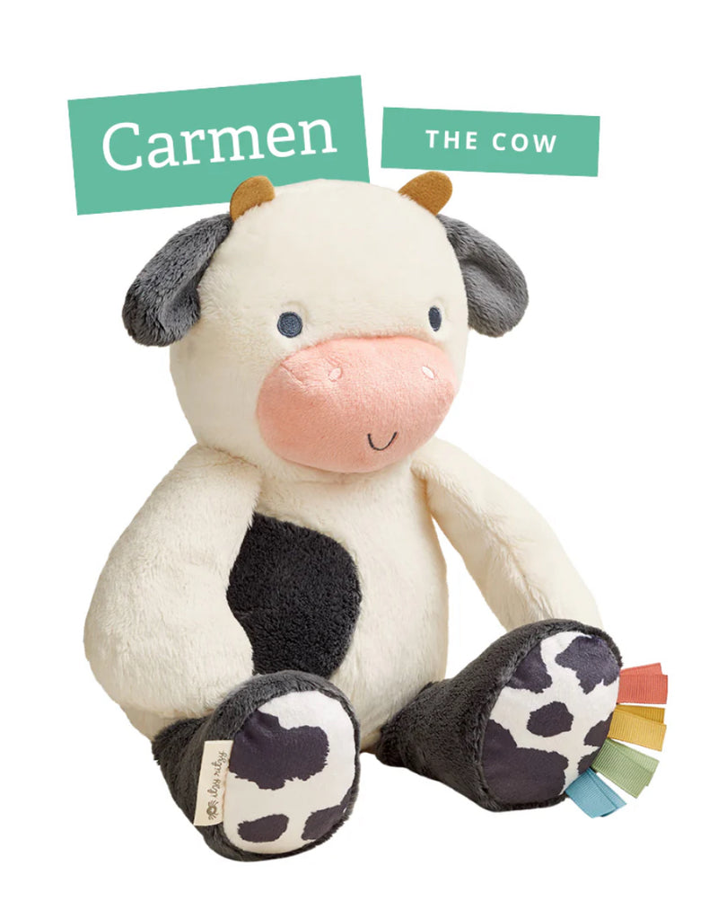 Itzy Ritzy Sweetie Snuggles Plush: Cow