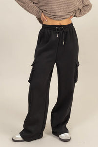 Ideal Comfort Cargo Leisure Bottoms- Black