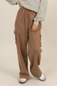 Ideal Comfort Cargo Leisure Bottoms- Mocha