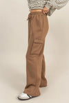 Ideal Comfort Cargo Leisure Bottoms- Mocha