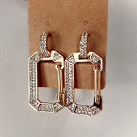 Charming Chain Link Rhinestone Earrings