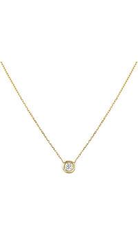 Dainty Bezel Set Cubic Zirconia Necklace