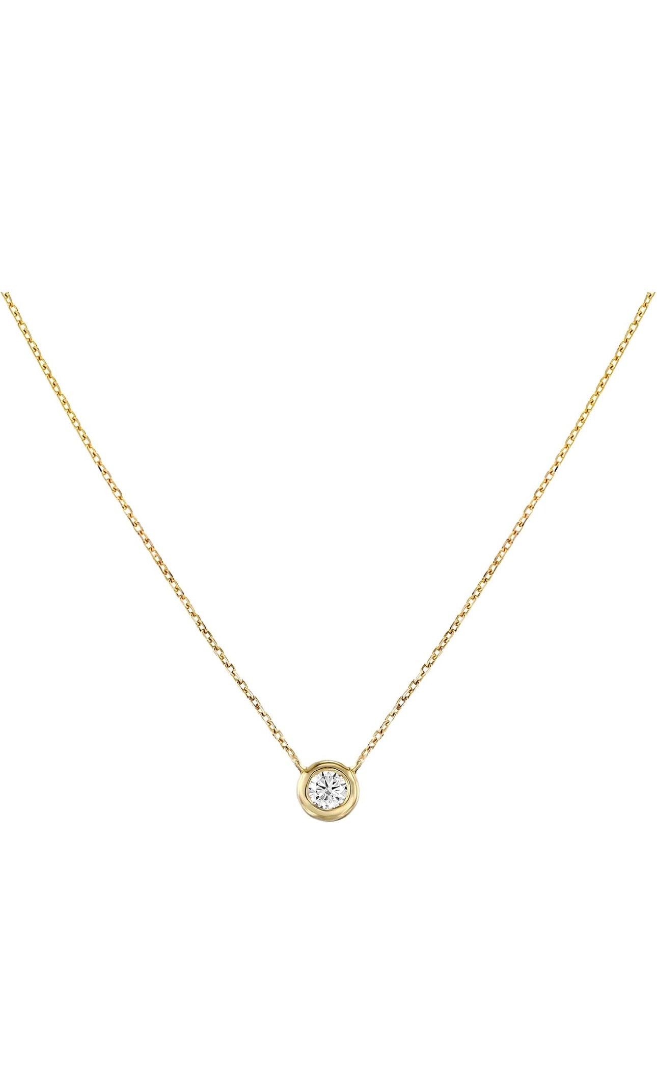 Dainty Bezel Set Cubic Zirconia Necklace