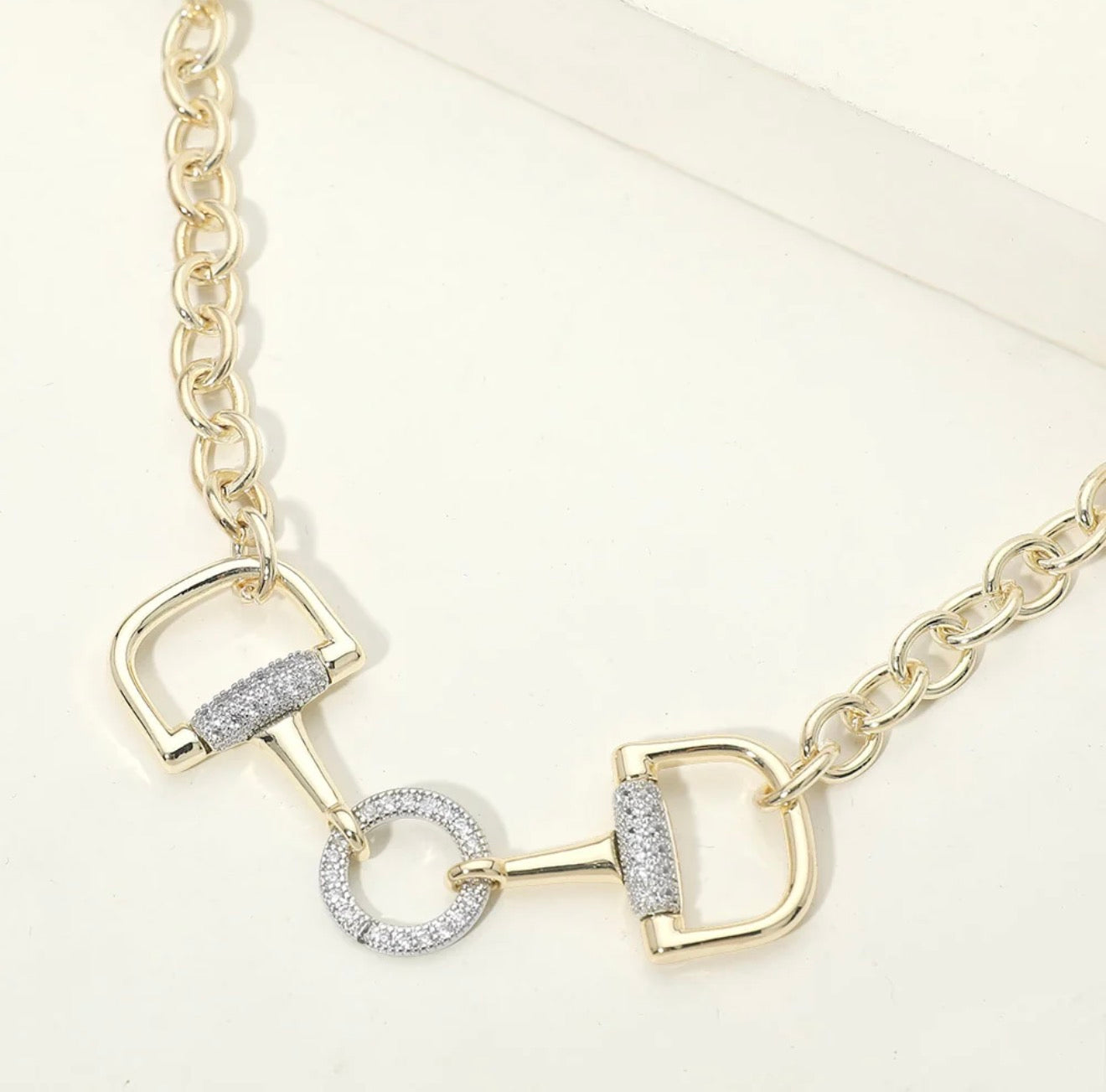 Show Ring Luxe Horsebit Necklace