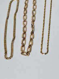 Asst Gold Chain Necklaces