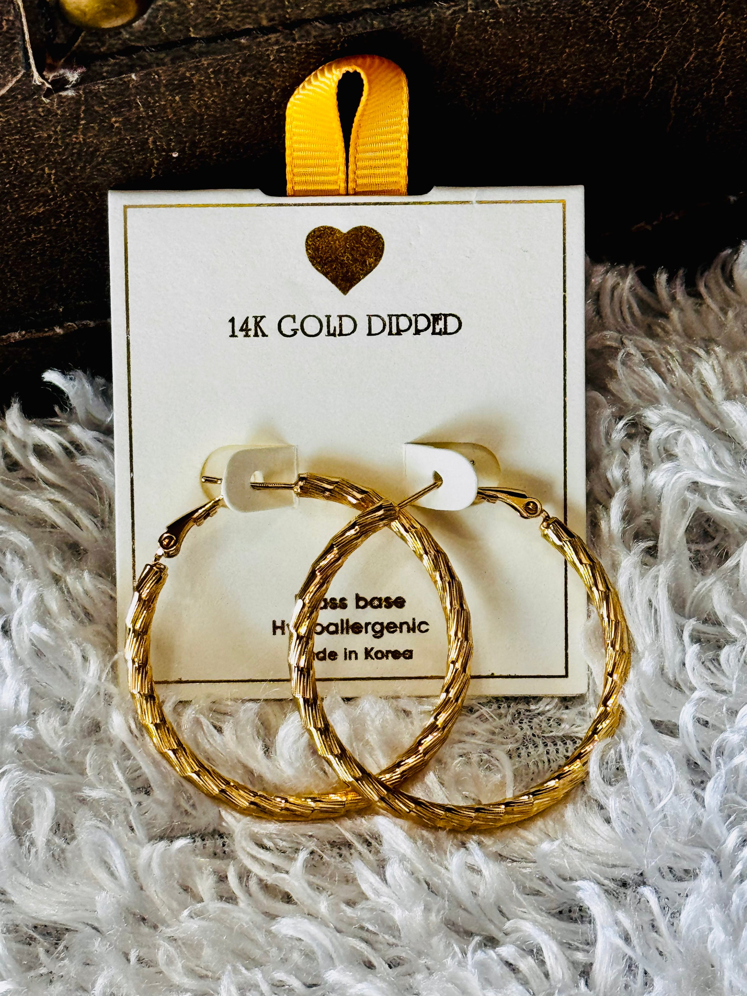 Gilded Glow Hoop Earrings
