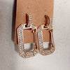 Charming Chain Link Rhinestone Earrings