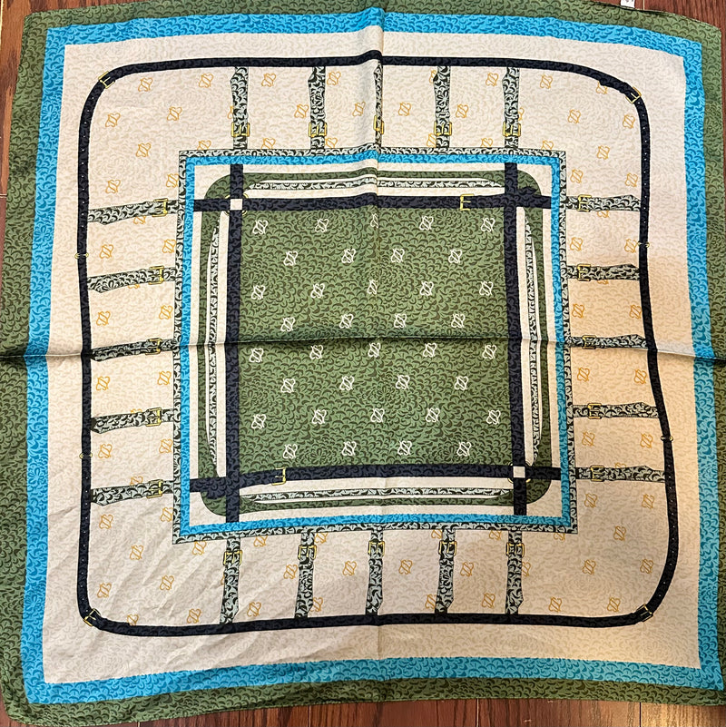 Silk Square Vintage Printed Scarf