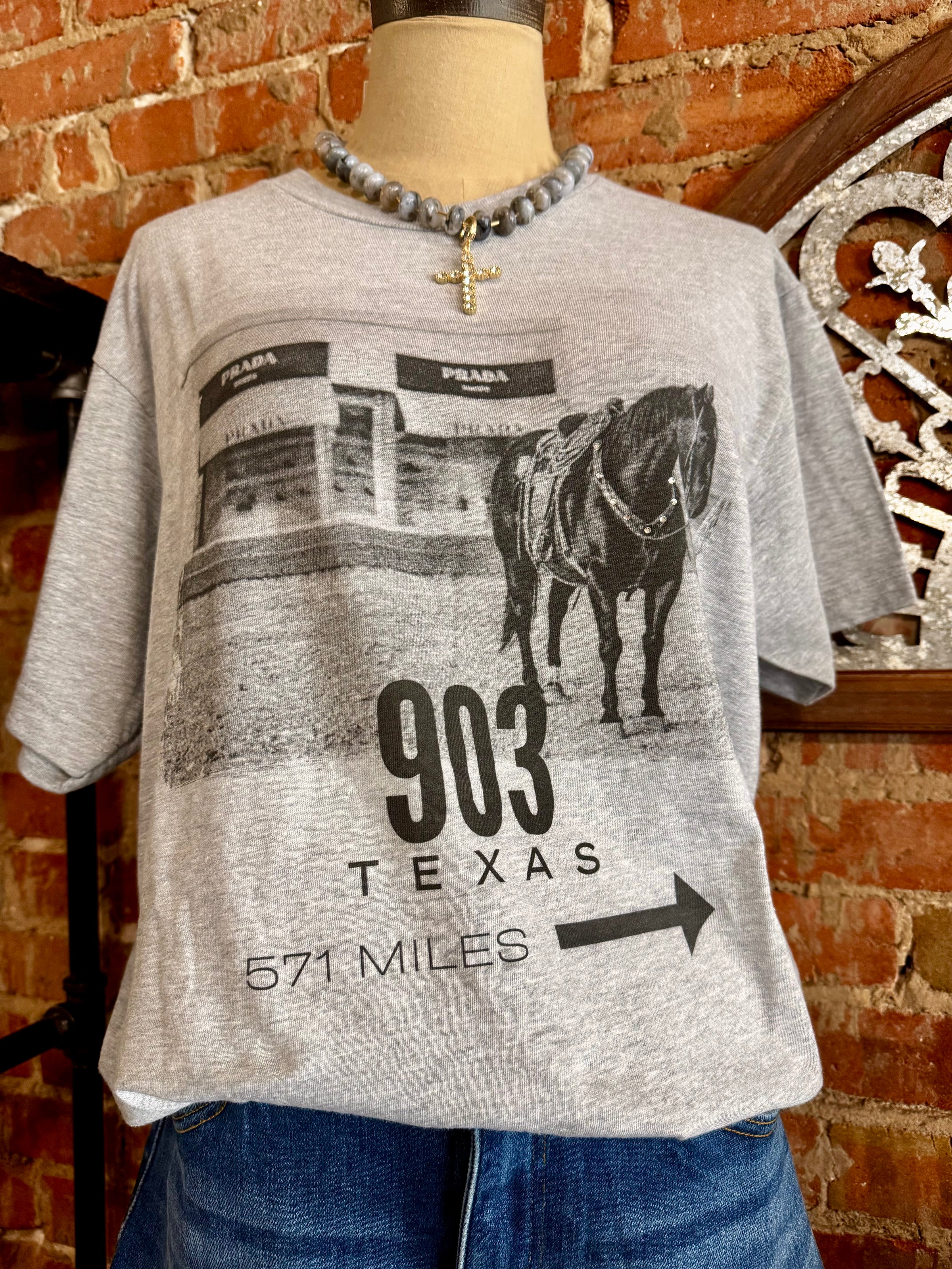 903 Marfa Edit Embellished Graphic Tee