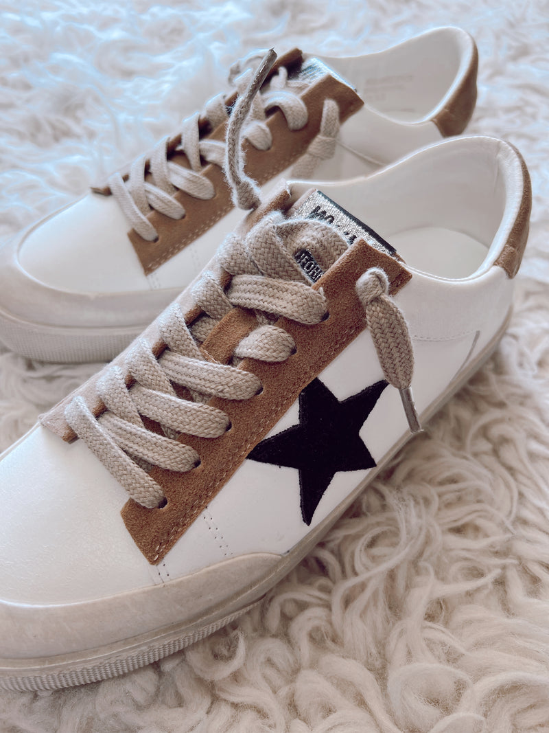 Modern Taupe Star Sneakers