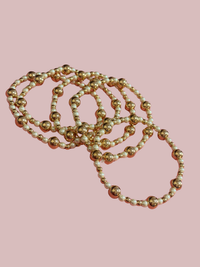 Pearl Promise Gold Beaded Bracelet Set of 5