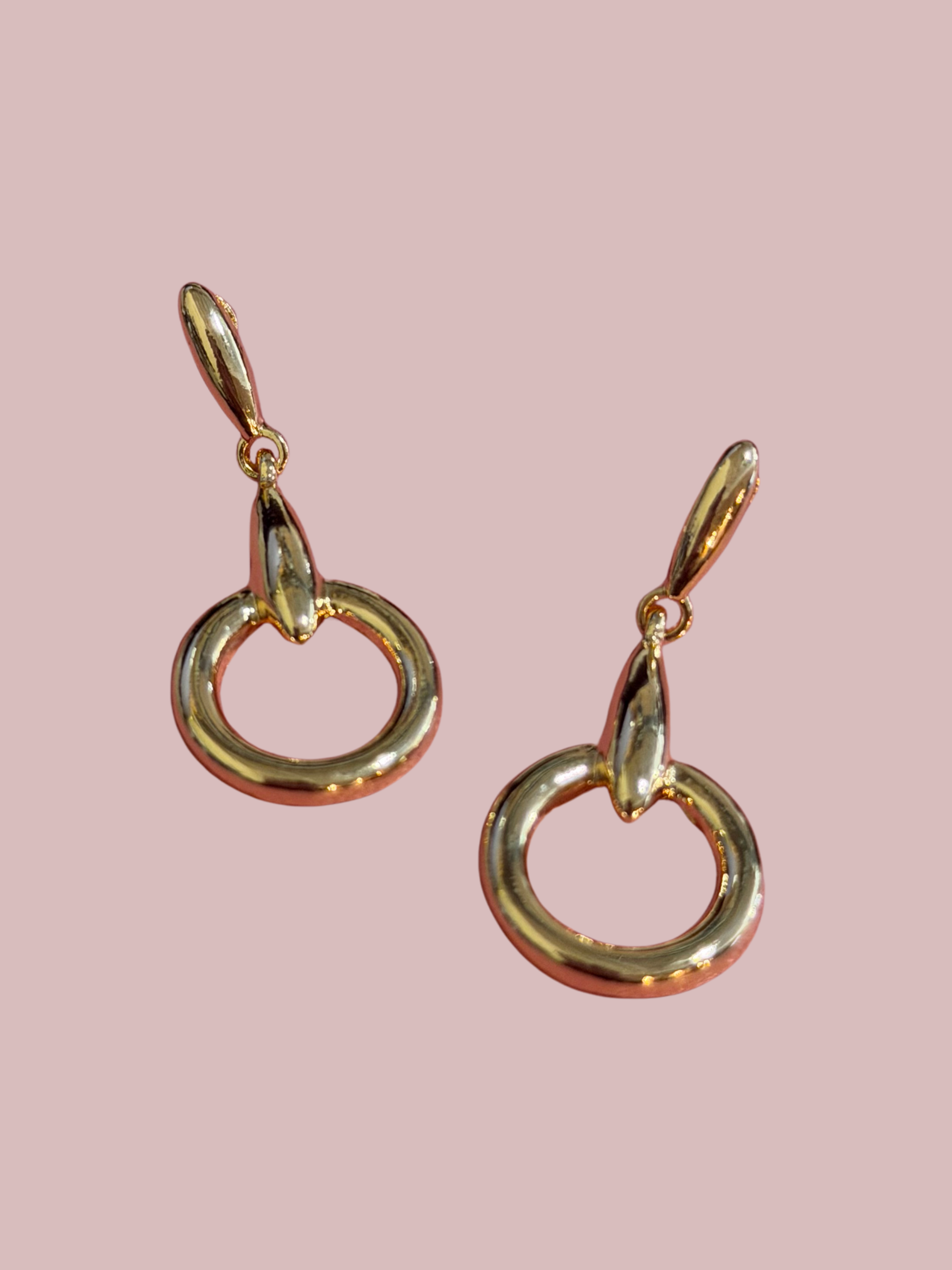 Soho Drop Dangle Gold Earrings