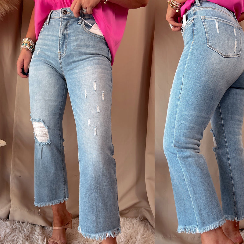 Captivating High Rise Straight Leg Jeans