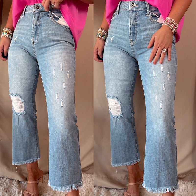 Captivating High Rise Straight Leg Jeans