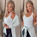 Simple Solution Basic Scoop Neck Tank- White