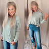 Everly Everyday Basic Long Sleeve Top- Mint