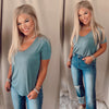 Alexander Basic Pocket Top - Teal