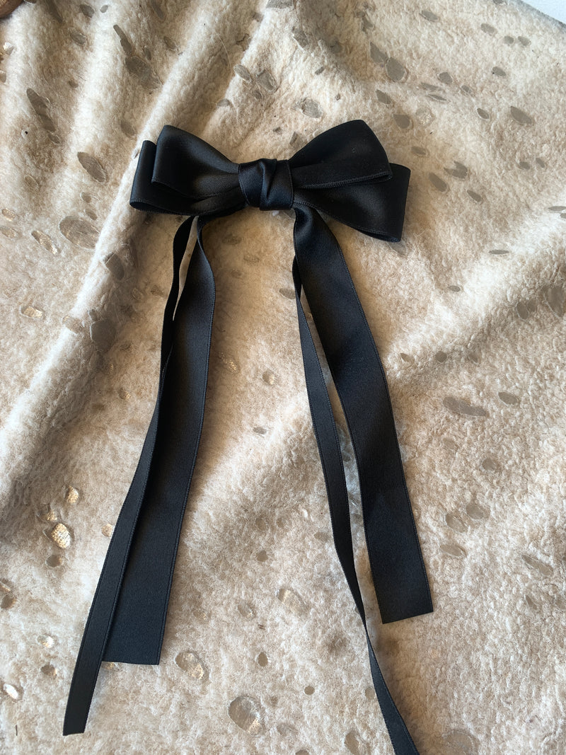 Satin Hair Bow - 5 1/2"