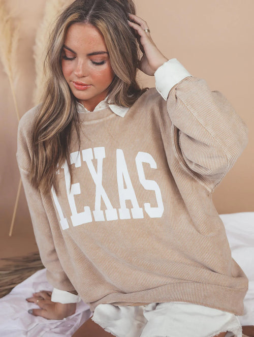 Texas Corded Sweatshirt