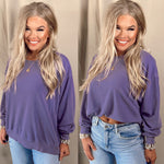 Comfortably Cool Crew Neck Sweater - Wisteria