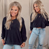 Comfortably Cool Crew Neck Sweater - Black
