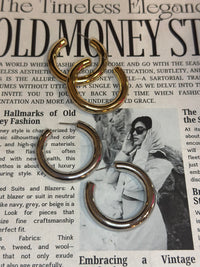 Classic Style Post Hoop Earrings