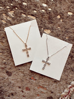 Lux Rhinestone Cross Necklace