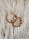 Tie The Knot Gold Hoops