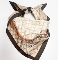Heritage Reins Vintage Inspired Print Square Scarf