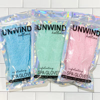 Unwind Exfoliating Spa Gloves