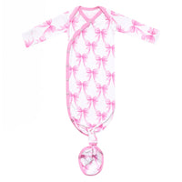 Copper Pearl Newborn Knotted Gown - Bow My Gosh
